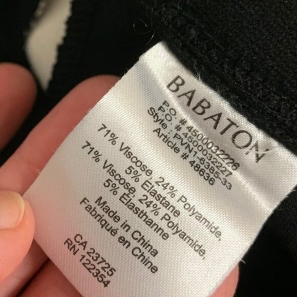 Aritzia Babaton Neil Tuxedo Leggings Stripes Pants High Waist Ponte Skinny Leg - Picture 9 of 13